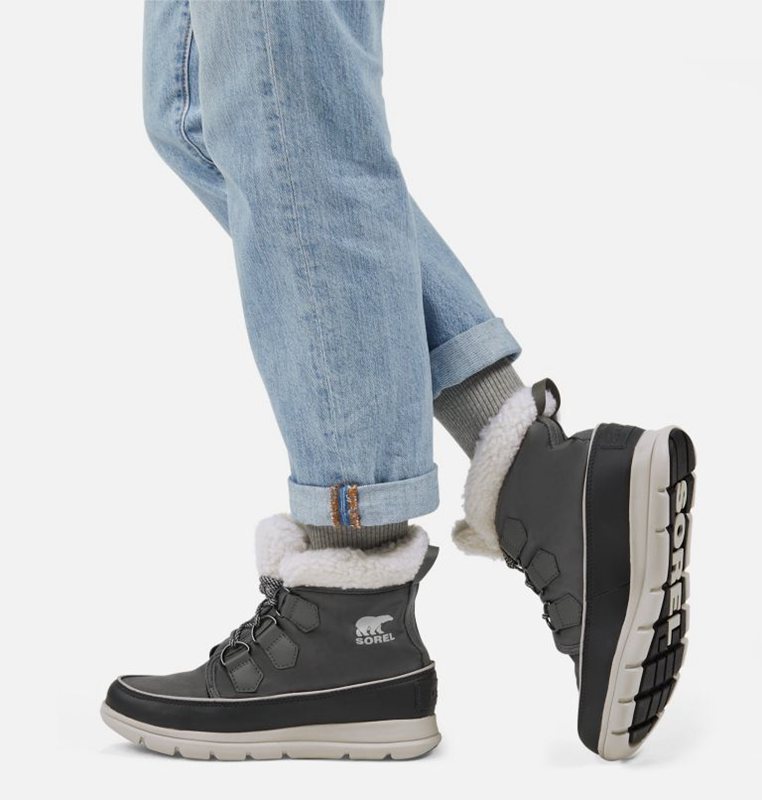 Womens Snow Boots Grey - Sorel ™ Explorer Carnival Low - 105-WZXEJO